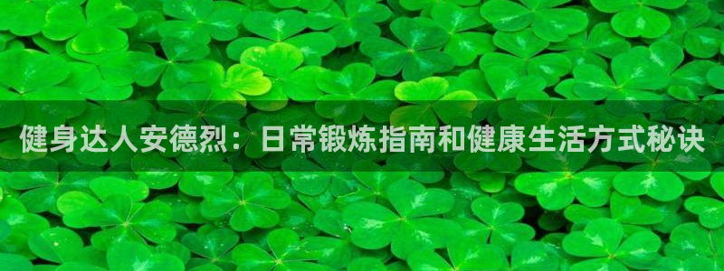 尊龙凯时口碑好吗：健身达人安德烈：日常锻炼指南和健康生活