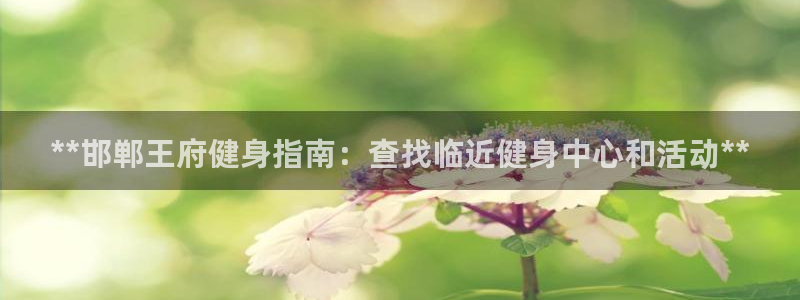 尊龙凯时捕鱼游戏能玩吗：**邯郸王府健身指南：查找临近健