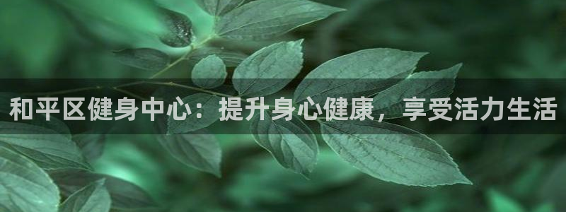 尊龙凯时注册地址：和平区健身中心：提升身心健康，享受活力