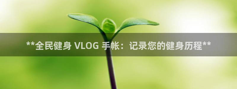尊龙手机官方客户端下载安卓：**全民健身 VLOG 手帐