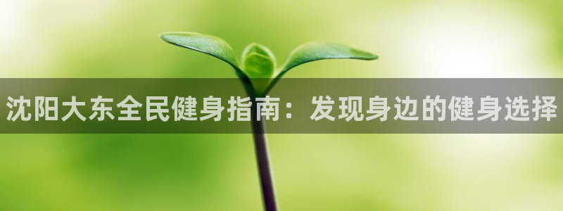 尊龙凯时网页版：沈阳大东全民健身指南：发现身边的健身选择